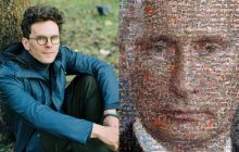 Белорусский фотограф создал портрет Путина из 1500 военных фото, сделанных в Украине