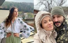 Звезда "Крепостной" Наталья Денисенко проводила мужа на передовую (фото)