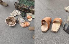 Российские оккупанты на Киевщине ходили в деревянных тапочках - сеть хохочет (фото)