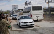 На Киевщине через реку Ирпень возвели переправу: соединили Гостомель и столицу