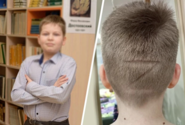 У Росії мати виголила на потилиці сина-п'ятикласника Z (фото)