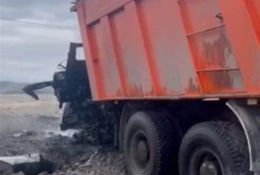 В Ірпені вантажівка підірвалася на міні, водій загинув (відео)