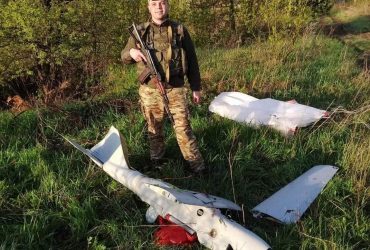 Нацгвардійці зі стрілецької зброї збили російський Орлан-10 на Луганщині (фото)