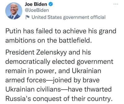 Biden-Tweet / Screenshot