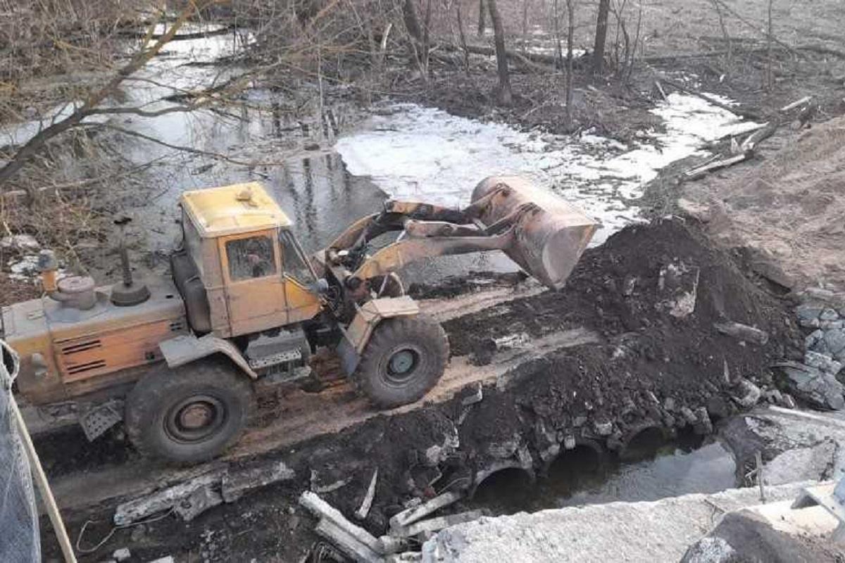 На Харківщині замість зруйнованих мостів створено 2 тимчасові об’їзди – Укравтодор