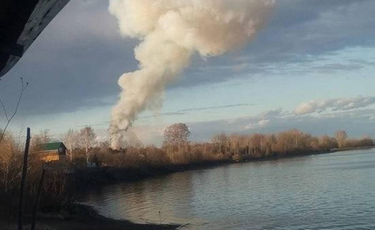 An explosion at a gunpowder factory in Perm / screenshot