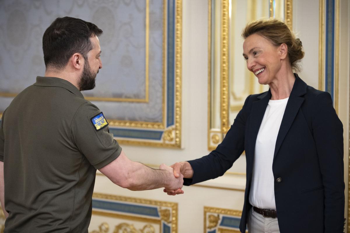 Володимир Зеленський зустрівся з Марією Пейчинович-Бурич / фото president.gov.ua Володимир Зеленський зустрівся з Марією Пейчинович-Бурич / фото president.gov.ua
