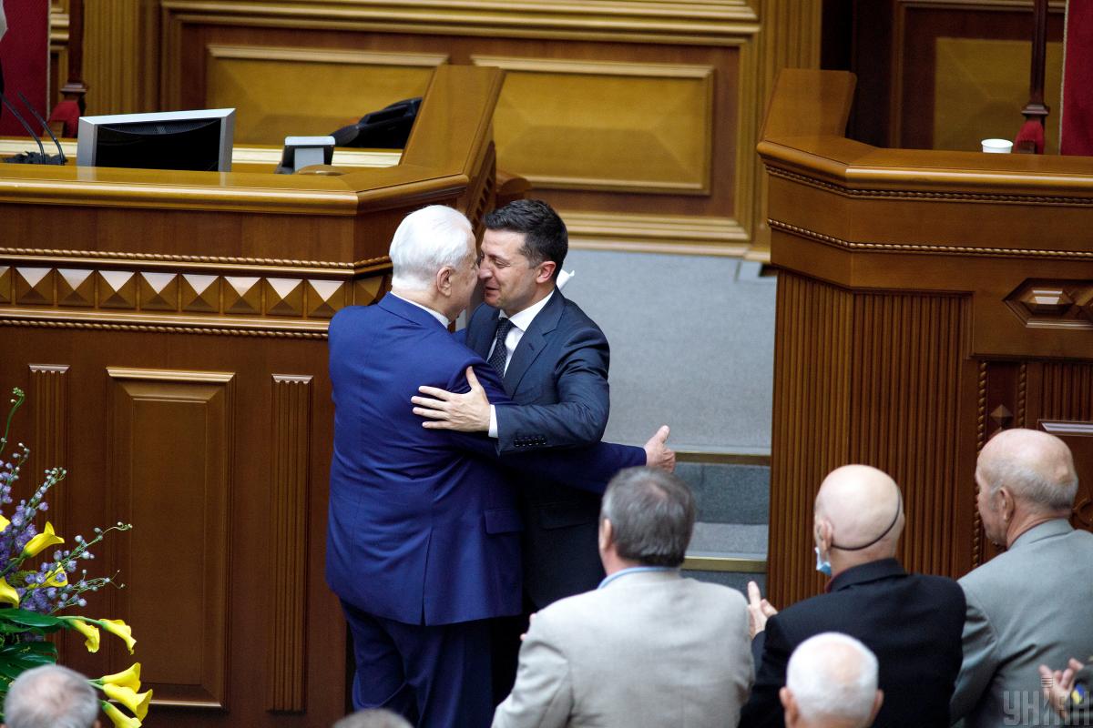 Леонід Кравчук та Володимир Зеленський / фото УНІАН