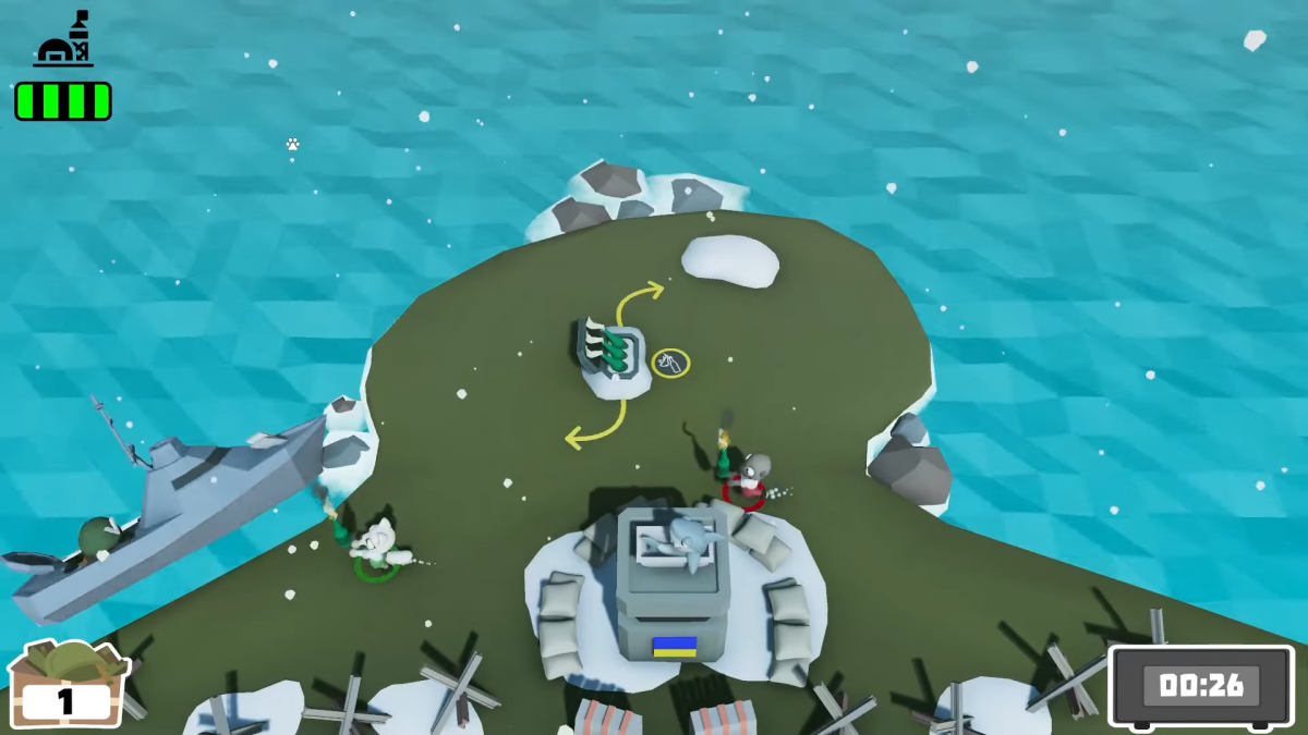 Підлітки з Сумщини створили відеогру на основі подій на острові Зміїний / скріншот з відео