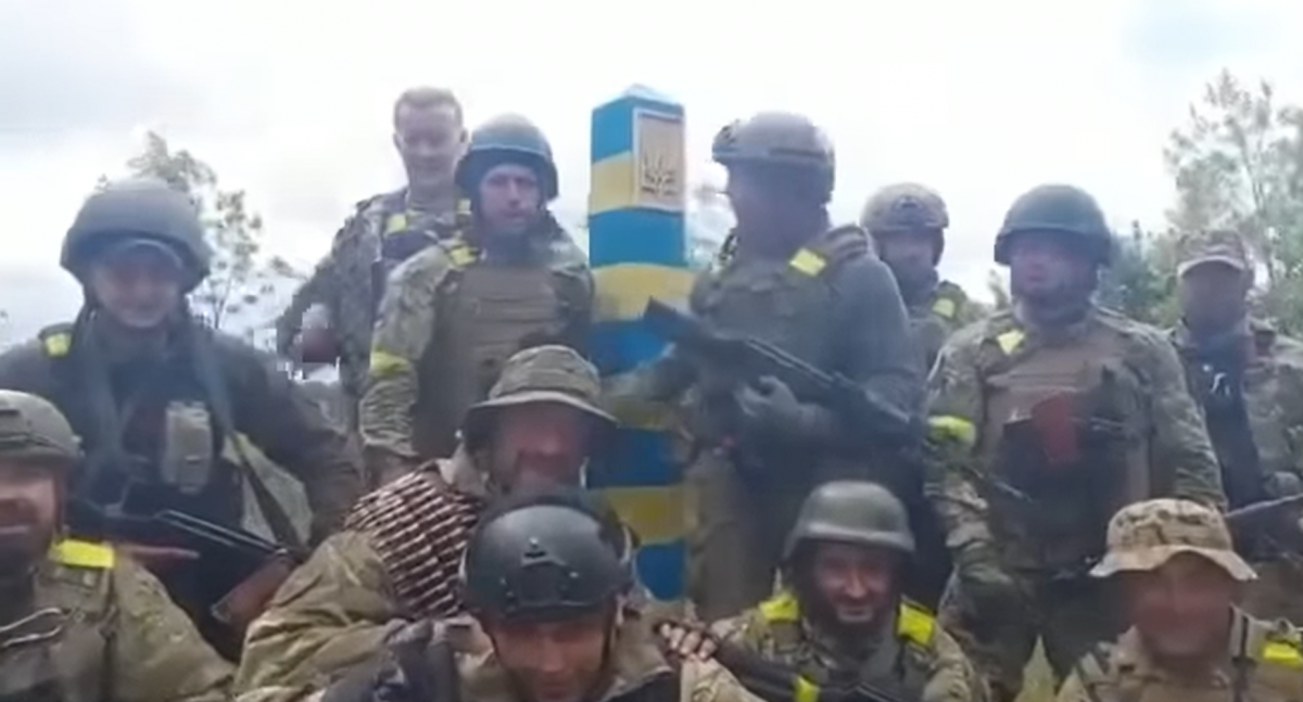 The 227th battalion of the defense of Kharkov drove out the invaders and entered the state border section / screenshot
