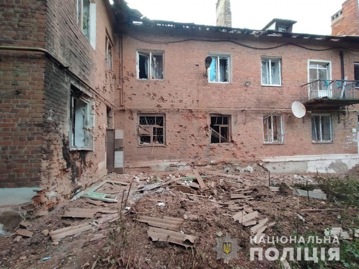 Разрушения в Донецкой области в результате обстрелов / фото Национальная полиция