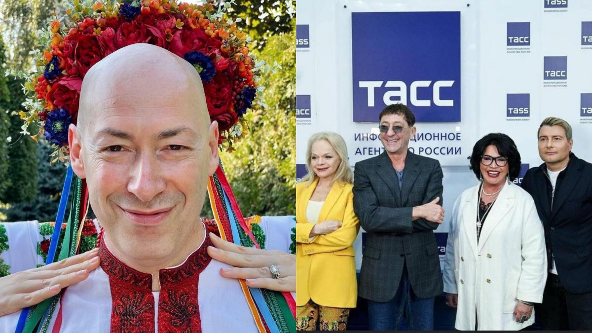 Дмитро Гордон "розніс" артистів-путіністів / Колаж УНІАН Дмитро Гордон "розніс" артистів-путіністів / Колаж УНІАН