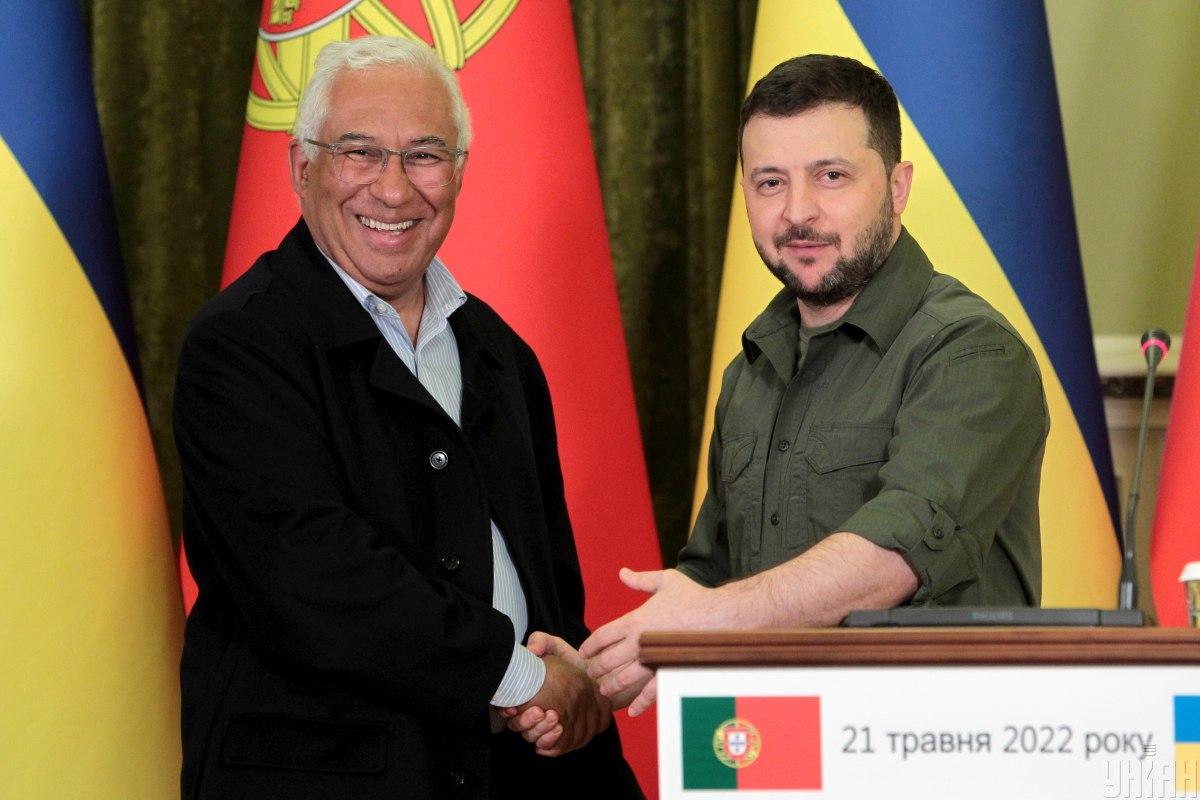 Prime Minister of Portugal António Costa at a meeting with Vladimir Zelensky / UNIAN photo, Sergei Revera Prime Minister of Portugal António Costa at a meeting with Vladimir Zelensky / UNIAN photo, Sergei Revera
