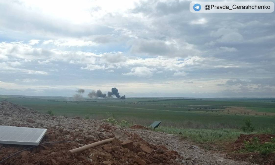 На Луганщині збито Су-25 окупантів, повідомили у МВС / фото t.me/Pravda_Gerashchenko