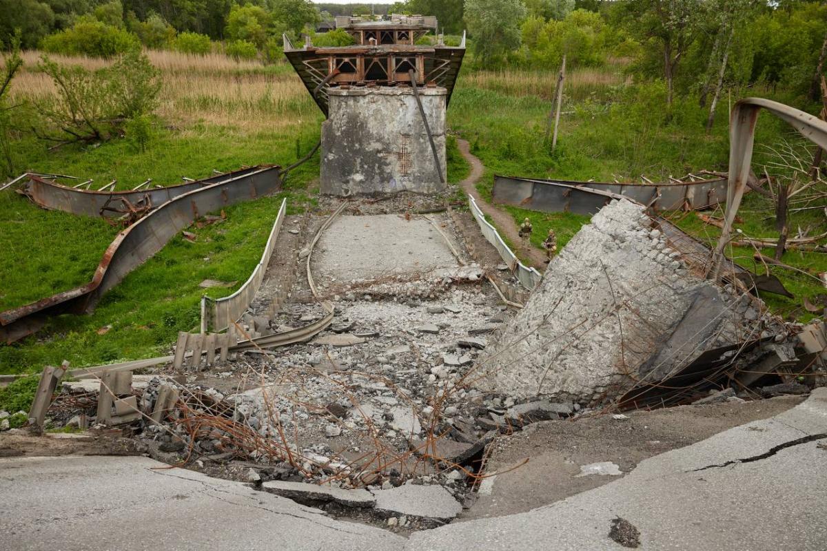 В Чугуеве разрушены два моста \ фото телеграмм-канал председателя Харьковской ОГА Олега Синегубова