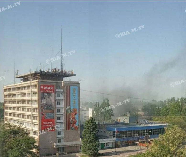 Взрыв в Мелитополе / фото: "РИА Мелитополь"