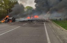 В Ривненской области столкнулись автобус, легковушка и бензовоз, погибли 16 человек (фото, видео)