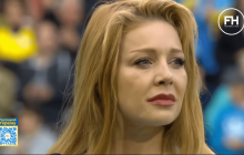 Тіна Кароль виконала гімн України під час благодійного матчу  "Базель" – "Динамо Київ"