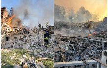 Оккупанты сбросили авиабомбу на школу в Луганщине: там прятались около 90 человек (фото)