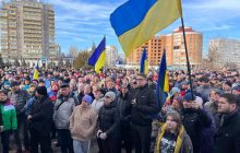 В оккупированном Энергодаре россияне за рубли ищут "массовку" до 9 мая