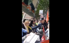 В Мадриде на акции "Бессмертный полк" напали на украинку (видео)