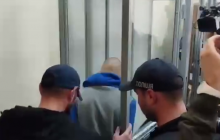 Появились кадры с первого суда над оккупантом, который убил пожилого мужчину (фото, видео)