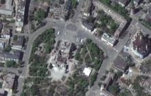 РФ до сих пор расчищает завалы разбомбленного ею драмтеатра в Мариуполе: спутниковые кадры