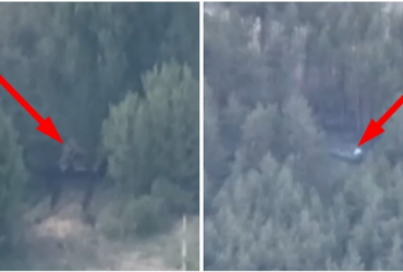 Военные 30 ОМБр ликвидировали бронетехнику россиян посреди леса (видео)