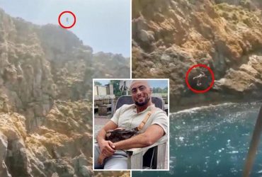 Хотел поразить родных прыжком со скалы: жена засняла дурацкую гибель 31-летнего футболиста (видео)