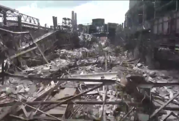 В сети появилось видео с разрушенной россиянами Азовстали
