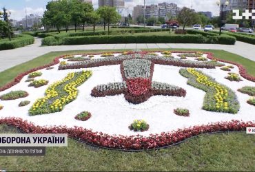 В Киеве появился цветник, посвященный самолету Ан-225 "Мрія"