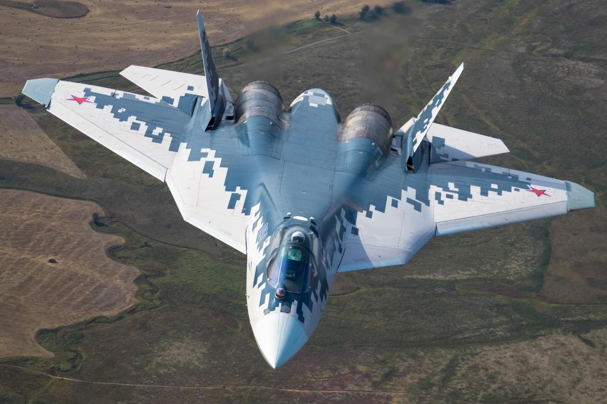 Су-57 - самый "топовый" самолет в России / фото Минобороны РФ