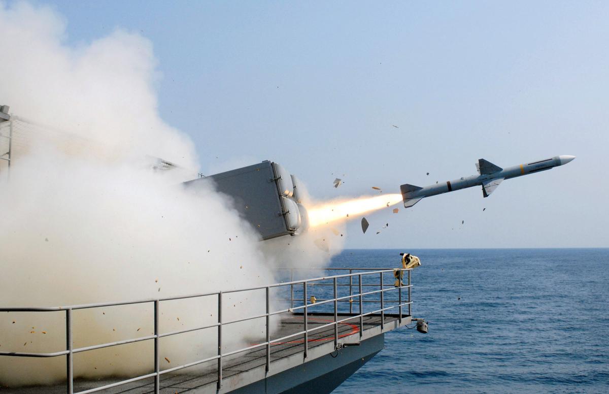 AIM-7 Sparrow в морской версии RIM-7 Sea Sparrow / Фото: US Navy