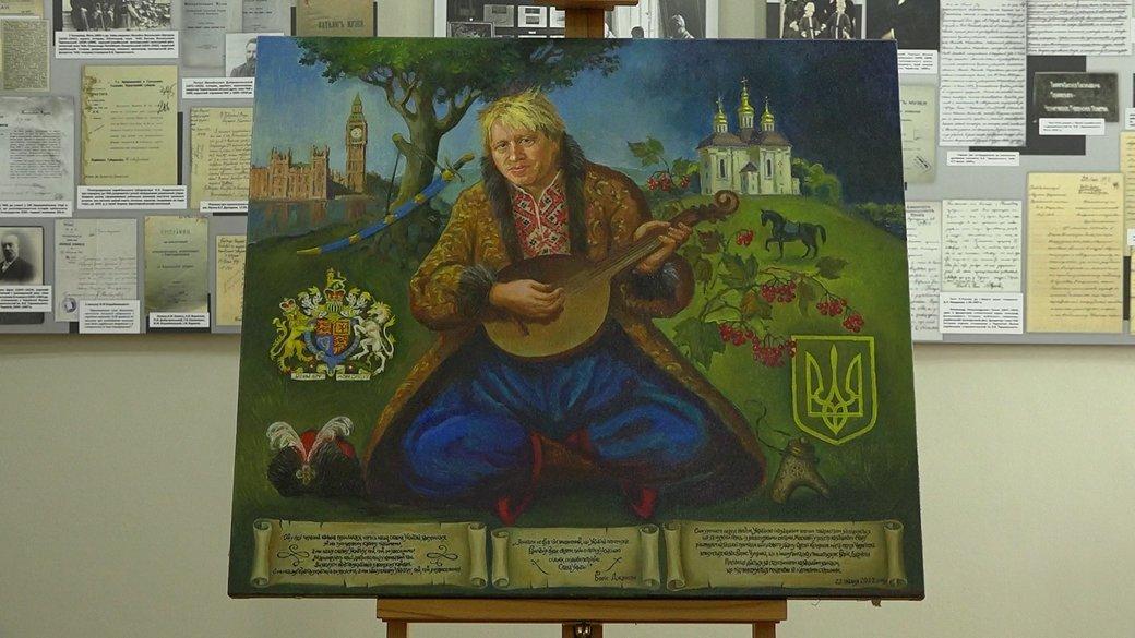 На пам’ять про цю подію київські майстри намалювали Бориса в образі "козака Мамая" / фото: Суспільне На пам’ять про цю подію київські майстри намалювали Бориса в образі "козака Мамая" / фото: Суспільне