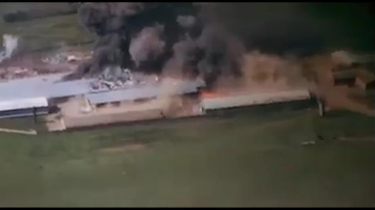 ВСУ разгромили склад боеприпасов и "Градов" РФ / скриншот ВСУ разгромили склад боеприпасов и "Градов" РФ / скриншот