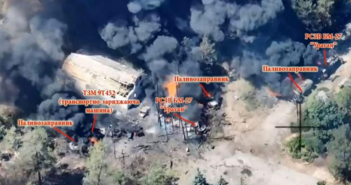 Бійці 81-ї бригади знищили батарею РСЗВ "Ураган" і підрозділ МТО / скриншот з відео