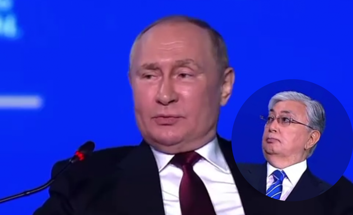 Токаев, вероятно, рассердил Путина / коллаж УНИАН Токаев, вероятно, рассердил Путина / коллаж УНИАН