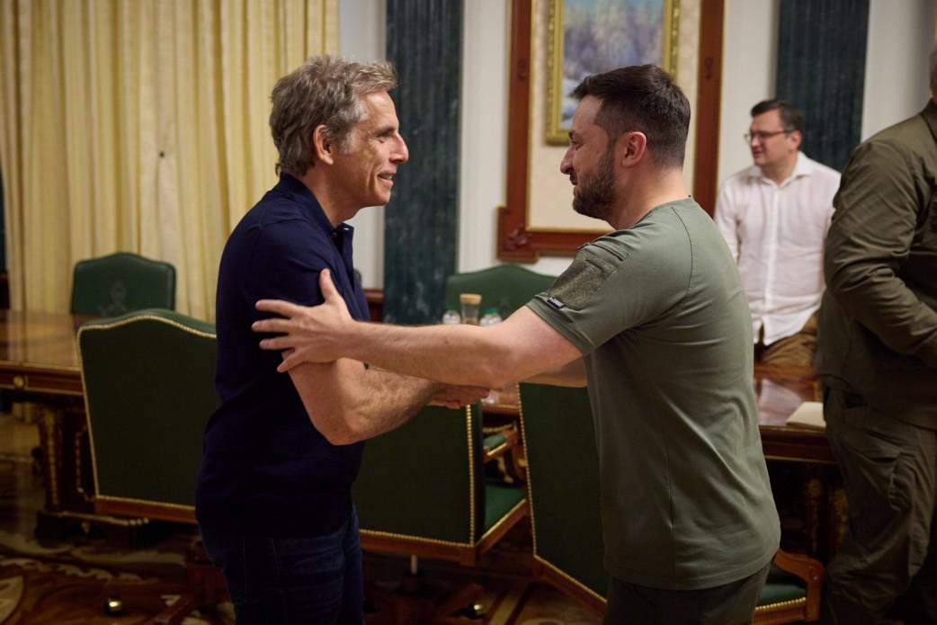 Zelensky met with Hollywood actor Ben Stiller / photo president.gov.ua