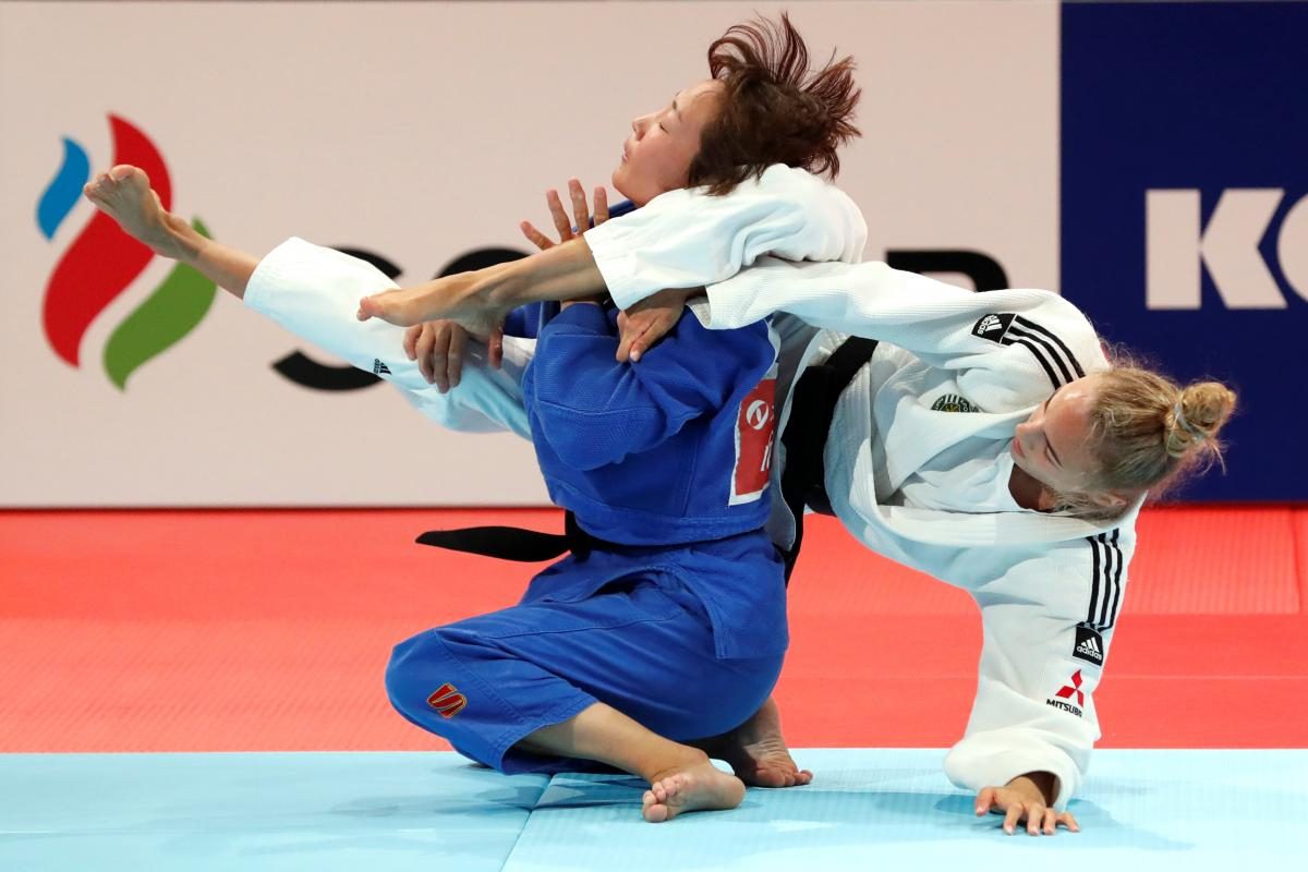 Ukrainian judoka Daria Beloded / photo REUTERS