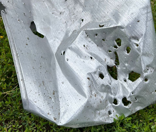 На Сумщині гвинтокрили ворога обстріляли село / фото t.me/Zhyvytskyy