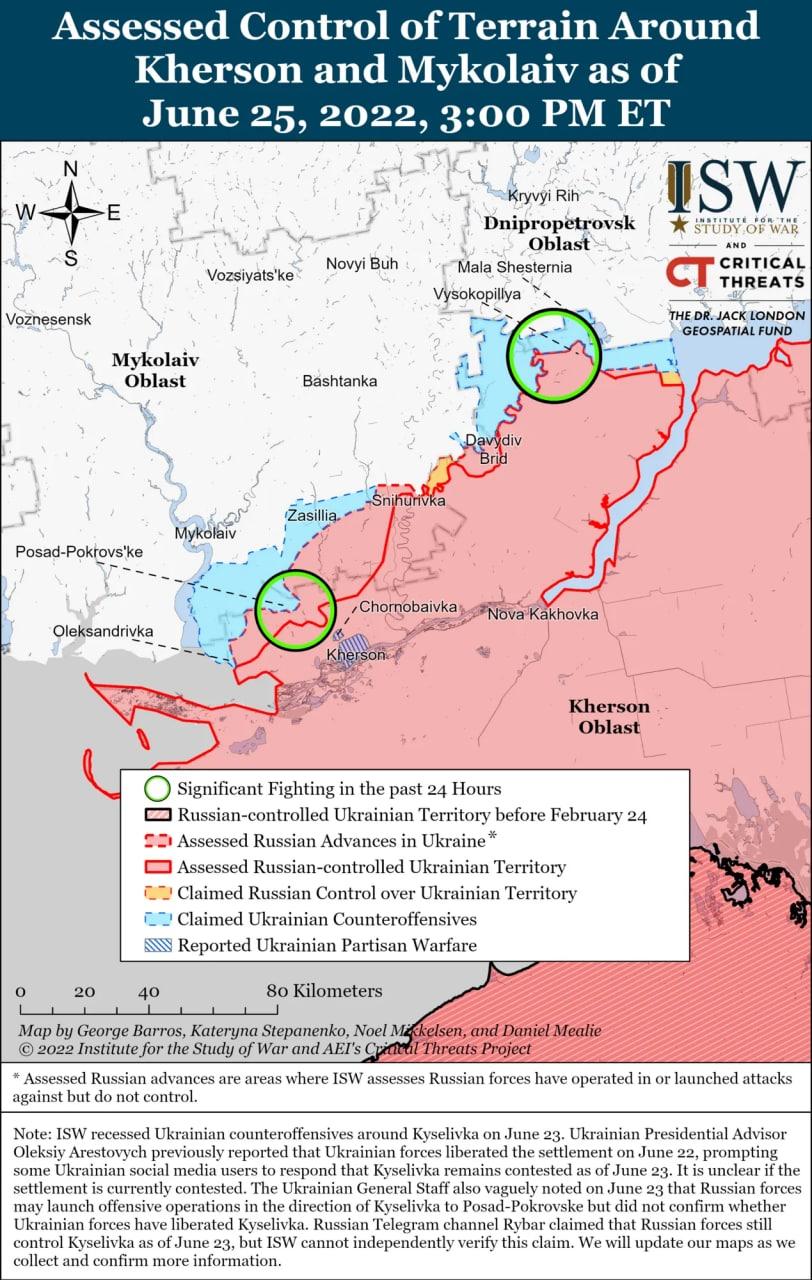 Окупанти просунулися біля Бахмута і намагаються повернути втрачені позиції на півдні – ISW Окупанти просунулися біля Бахмута і намагаються повернути втрачені позиції на півдні – ISW