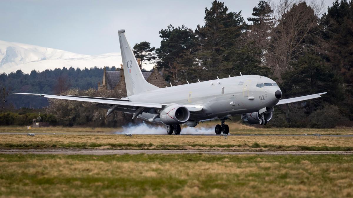 Літак P8 Poseidon / Фото - Royal Air Force Літак P8 Poseidon / Фото - Royal Air Force