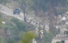 На Луганщине бойцы 24-й бригады прицельным выстрелом уничтожили БРДМ-2 (видео)