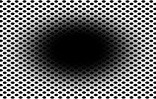 Жуткая оптическая иллюзия заставляет людей думать, будто черная дыра приближается к ним (фото)