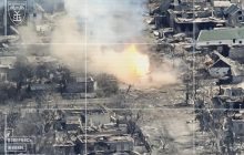 Российский танк попал в прицел ВСУ и эффектно загорелся (видео)