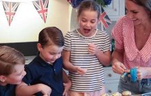 Кейт Миддлтон дома с детьми испекла кексы для вечеринки в честь Елизаветы II (видео)