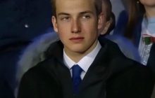 Син Лукашенка Коля і його однокласниця прийшли на випускний у вбранні кольору українського прапора