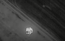 Військові показали кадри ефективної роботи бойового дрона R18 по техніці окупантів (відео)