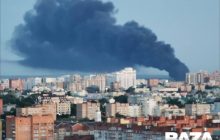 Не упал, а совершил "жесткую посадку": момент падения российского ИЛ-76 попал на видео