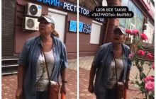 У Запоріжжі жінка влаштувала скандал через мурал, але назвала себе патріоткою (відео)